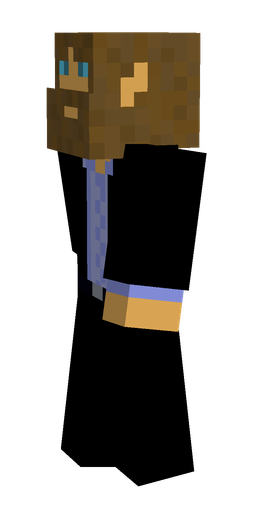 Black skin: body, left side render