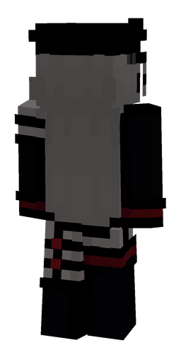 Black skin: body, back render