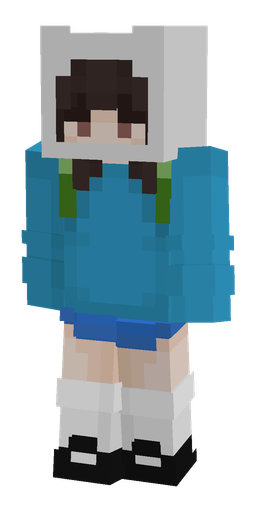 Blue skin: body, front render