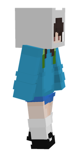 Blue skin: body, right side render