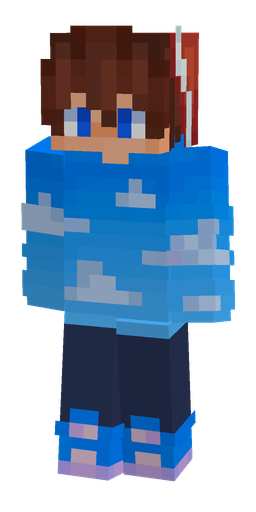 Blue skin: body, front render