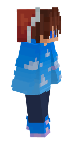 Blue skin: body, right side render