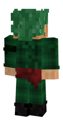 Black skin: body, back render