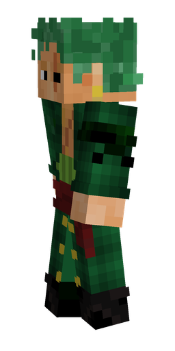 Black skin: body, left side render