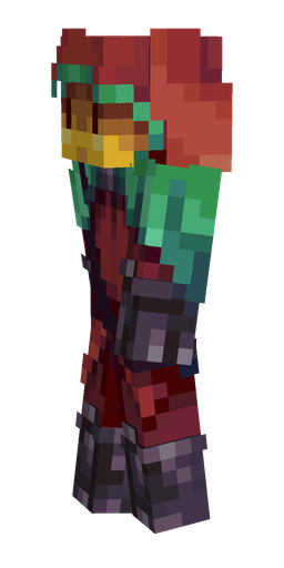 Blue skin: body, left side render
