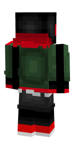 Black skin: body, back render