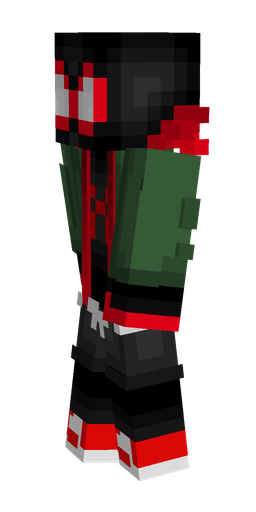 Black skin: body, left side render