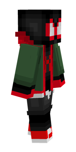 Black skin: body, right side render