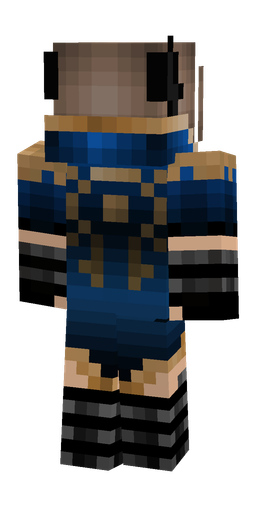 Black skin: body, back render