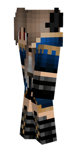 Black skin: body, left side render