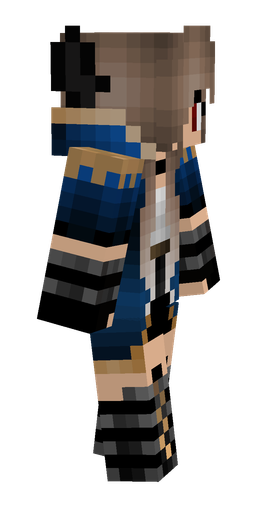 Black skin: body, right side render