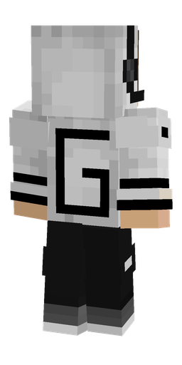 Black skin: body, back render