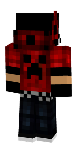 Black skin: body, back render