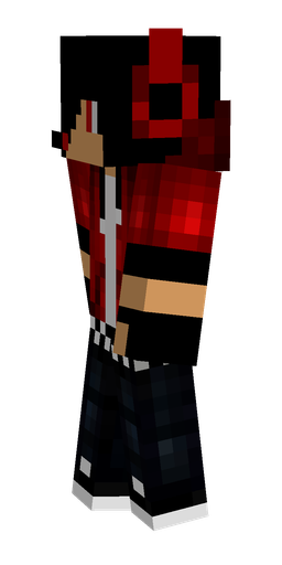 Black skin: body, left side render
