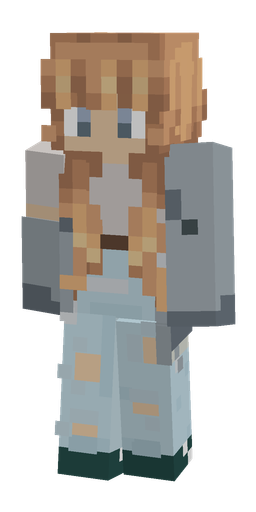 Blue skin: body, front render