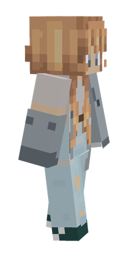 Blue skin: body, right side render