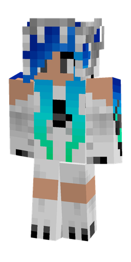 Blue skin: body, front render