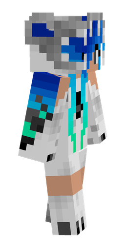 Blue skin: body, right side render