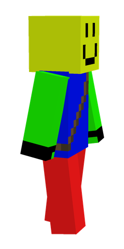 Blue skin: body, right side render