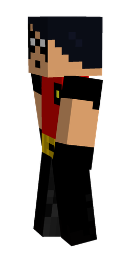 Black skin: body, left side render