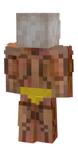 Brown skin: body, back render