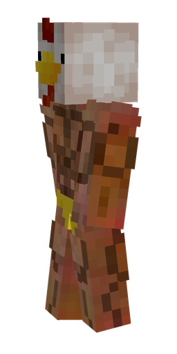 Brown skin: body, left side render