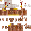 Brown skin: raw texture render
