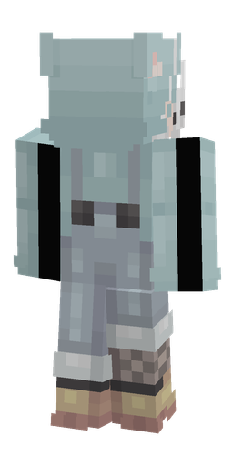 Blue skin: body, back render