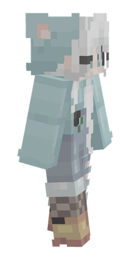 Blue skin: body, right side render