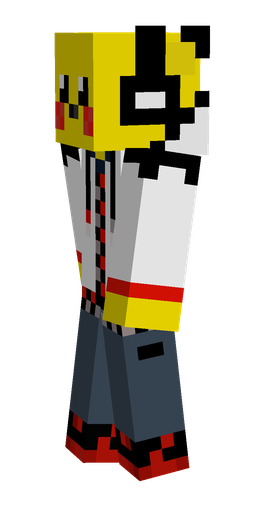 Blue skin: body, left side render