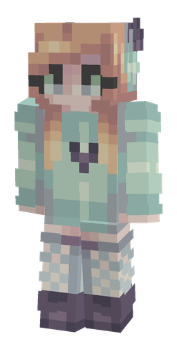 Blue skin: body, front render