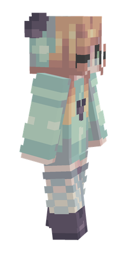Blue skin: body, right side render