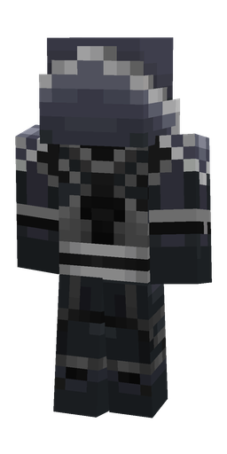 Black skin: body, back render