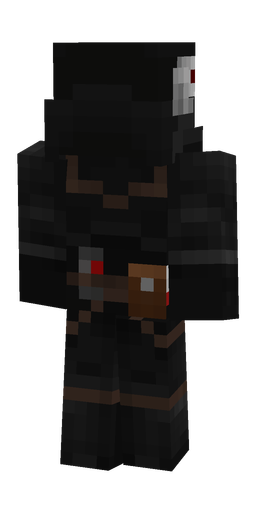 Black skin: body, back render
