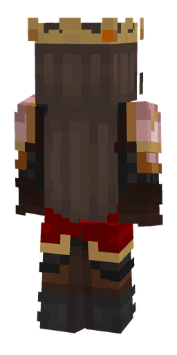 Black skin: body, back render