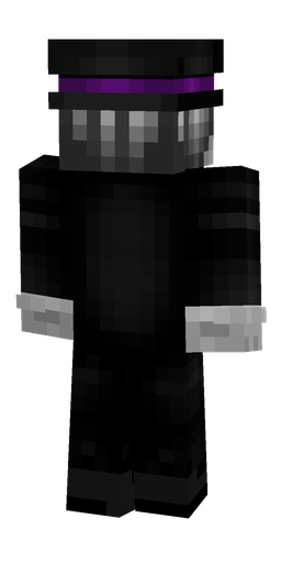 Black skin: body, back render