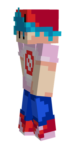 Blue skin: body, left side render