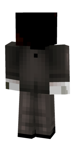 Black skin: body, back render