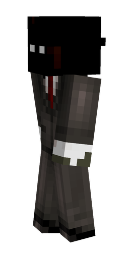 Black skin: body, left side render