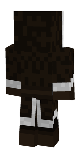 Black skin: body, back render
