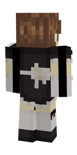 Black skin: body, back render