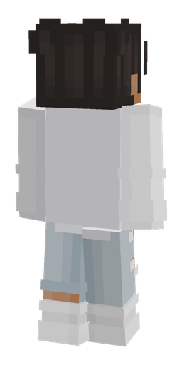 Black skin: body, back render