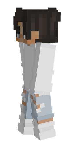 Black skin: body, left side render