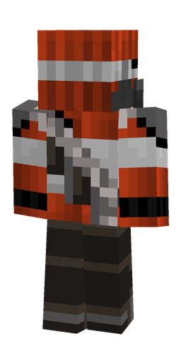 Black skin: body, back render