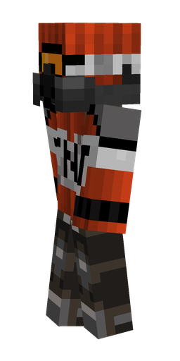 Black skin: body, left side render