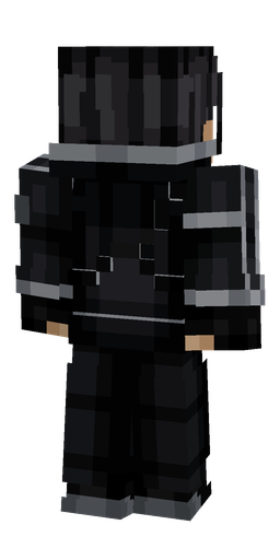 Black skin: body, back render