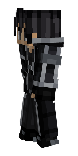 Black skin: body, left side render