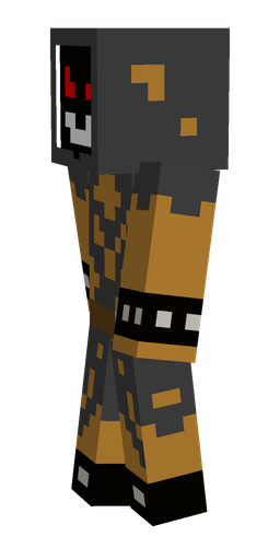 Black skin: body, left side render