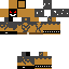 Black skin: raw texture render