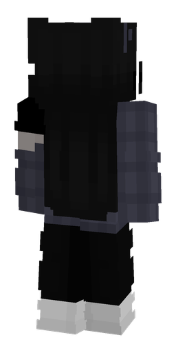Black skin: body, back render